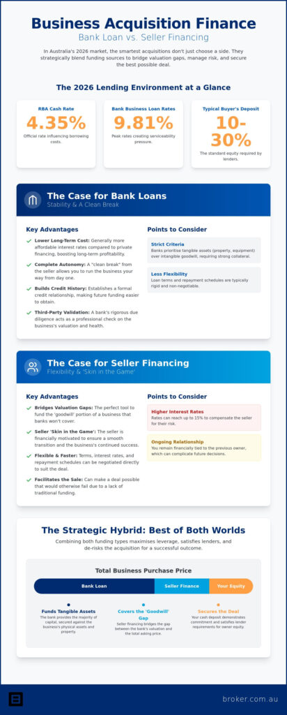 seller financing vs bank loan