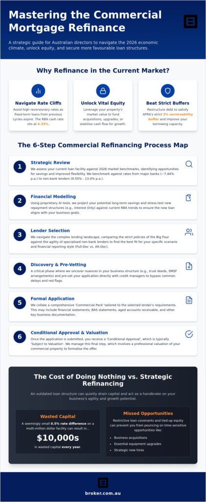 Commercial Mortgage Refinancing Process: The 2026 Australian Business Guide