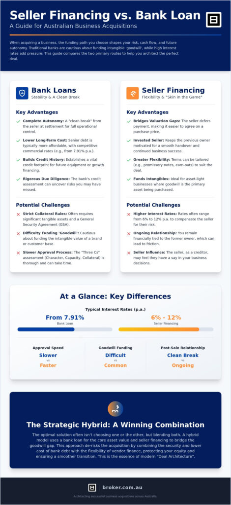 Seller Financing vs Bank Loan: Choosing the Right Path for Your Business Purchase in 2026